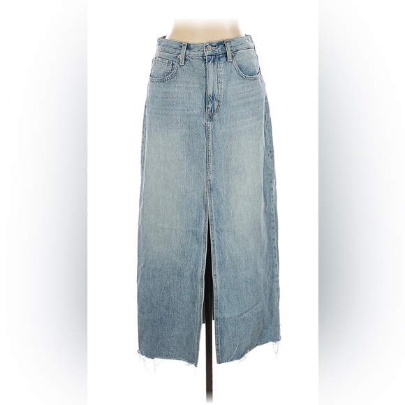 Pistola Anthropologie Alice High Rise Midi Denim Skirt - Picture 2 of 4